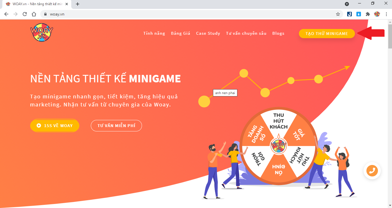 Woay.vn - nền tảng thiết kế minigame