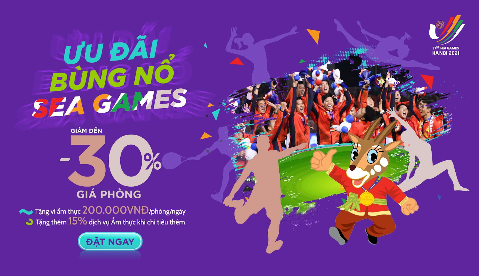 SOJO Hotels cũng tạo dựng các chương trình minigame tận dụng sức nóng của SEA Games 31