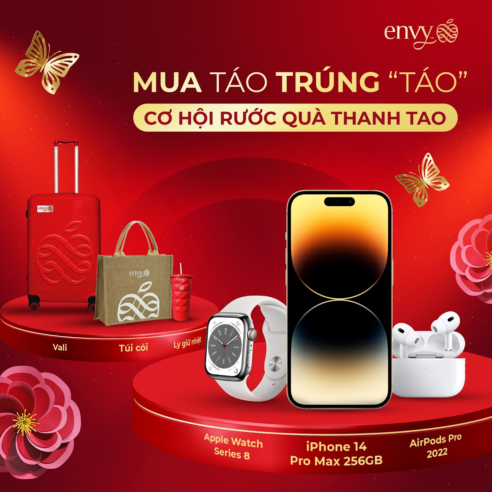 Phần thưởng trong chương trình Mua táo trúng 