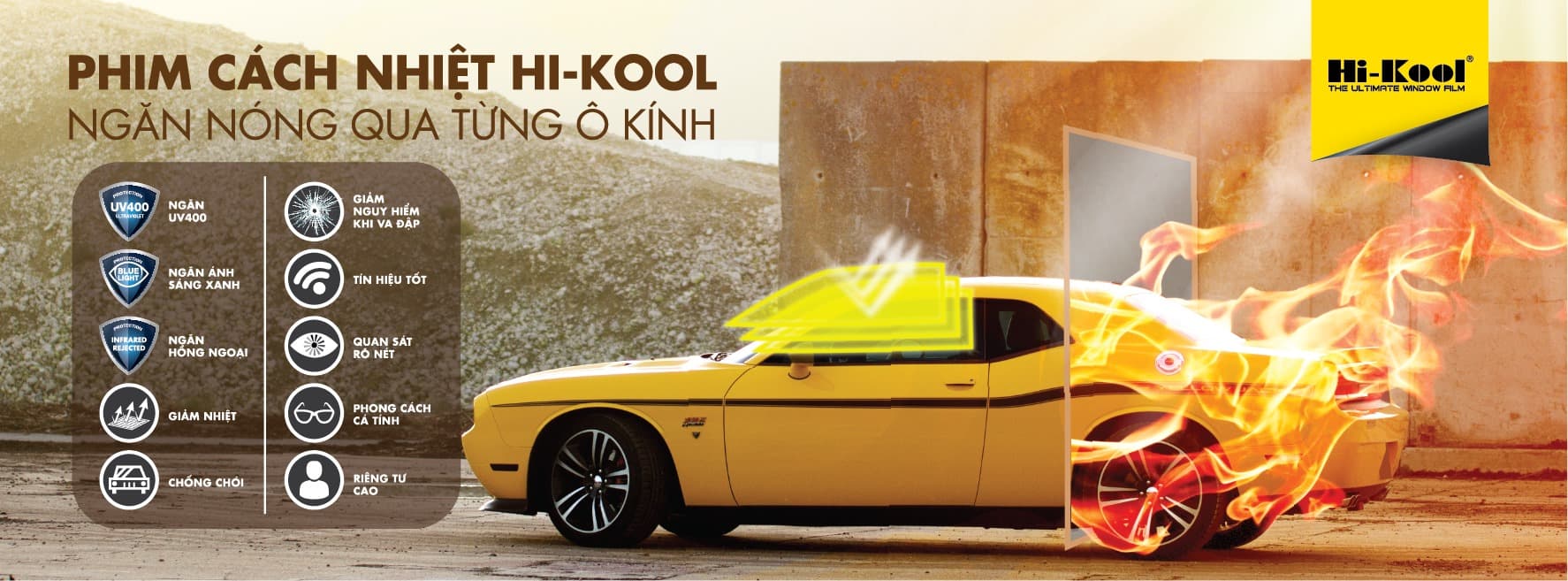 Thương hiệu phim cách nhiệt Hi-kool